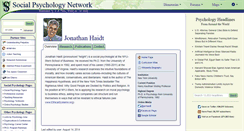 Desktop Screenshot of haidt.socialpsychology.org