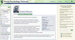 Desktop Screenshot of jochim.hansen.socialpsychology.org