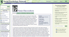 Desktop Screenshot of chryssochoou.socialpsychology.org