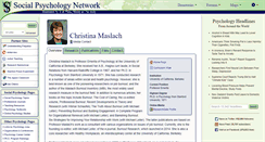 Desktop Screenshot of maslach.socialpsychology.org