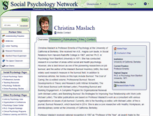 Tablet Screenshot of maslach.socialpsychology.org