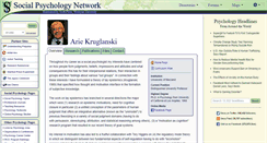 Desktop Screenshot of kruglanski.socialpsychology.org