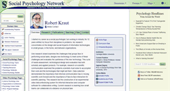 Desktop Screenshot of kraut.socialpsychology.org