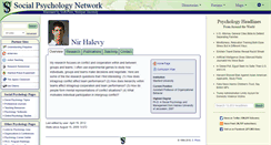Desktop Screenshot of halevy.socialpsychology.org