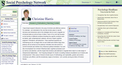 Desktop Screenshot of christine.harris.socialpsychology.org