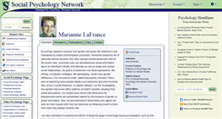 Desktop Screenshot of lafrance.socialpsychology.org