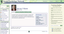 Desktop Screenshot of karau.socialpsychology.org