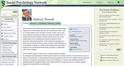 Desktop Screenshot of nowak.socialpsychology.org