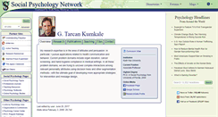 Desktop Screenshot of kumkale.socialpsychology.org