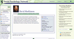 Desktop Screenshot of mackinnon.socialpsychology.org