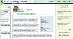 Desktop Screenshot of johnson.socialpsychology.org