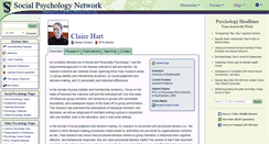 Desktop Screenshot of claire.hart.socialpsychology.org