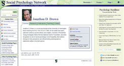 Desktop Screenshot of jonathon.brown.socialpsychology.org