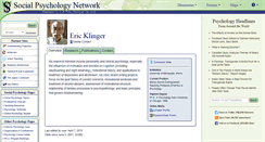 Desktop Screenshot of klinger.socialpsychology.org