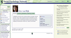 Desktop Screenshot of eric.dijk.socialpsychology.org