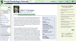 Desktop Screenshot of cacioppo.socialpsychology.org