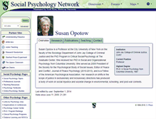 Tablet Screenshot of opotow.socialpsychology.org