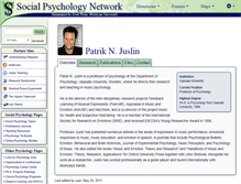 Tablet Screenshot of juslin.socialpsychology.org