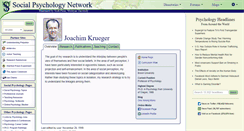 Desktop Screenshot of krueger.socialpsychology.org