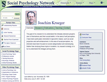 Tablet Screenshot of krueger.socialpsychology.org
