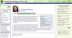 Desktop Screenshot of boeree.socialpsychology.org