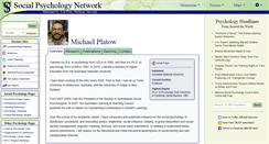 Desktop Screenshot of platow.socialpsychology.org