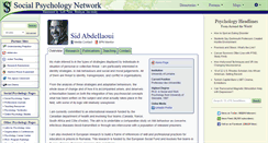 Desktop Screenshot of abdellaoui.socialpsychology.org