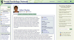 Desktop Screenshot of chaitin.socialpsychology.org