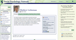 Desktop Screenshot of lieberman.socialpsychology.org