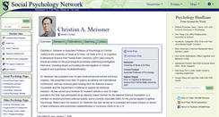 Desktop Screenshot of meissner.socialpsychology.org