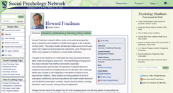 Desktop Screenshot of friedman.socialpsychology.org