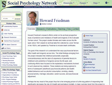 Tablet Screenshot of friedman.socialpsychology.org