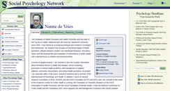 Desktop Screenshot of de.vries.socialpsychology.org