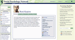Desktop Screenshot of kopietz.socialpsychology.org