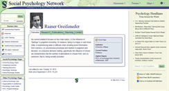 Desktop Screenshot of greifeneder.socialpsychology.org