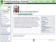 Tablet Screenshot of klauer.socialpsychology.org