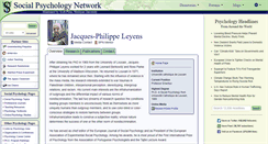 Desktop Screenshot of leyens.socialpsychology.org