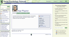Desktop Screenshot of ingo.wegener.socialpsychology.org