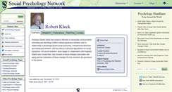 Desktop Screenshot of kleck.socialpsychology.org