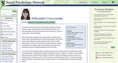 Desktop Screenshot of luszczynska.socialpsychology.org