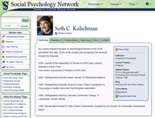 Tablet Screenshot of kalichman.socialpsychology.org