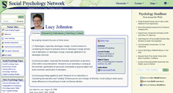 Desktop Screenshot of johnston.socialpsychology.org