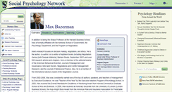 Desktop Screenshot of bazerman.socialpsychology.org