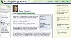 Desktop Screenshot of dunning.socialpsychology.org