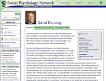 Tablet Screenshot of dunning.socialpsychology.org