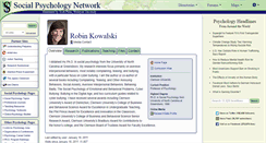 Desktop Screenshot of kowalski.socialpsychology.org