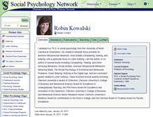 Tablet Screenshot of kowalski.socialpsychology.org