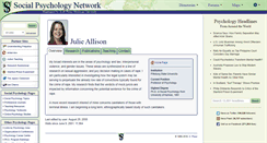 Desktop Screenshot of julie.allison.socialpsychology.org