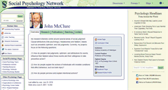 Desktop Screenshot of mcclure.socialpsychology.org