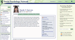 Desktop Screenshot of gervais.socialpsychology.org